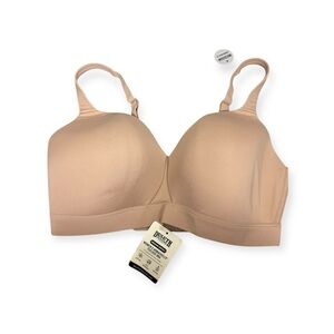 Duluth Trading Co Armachillo Teeluxe Seamless Bra - Beige size 36DD